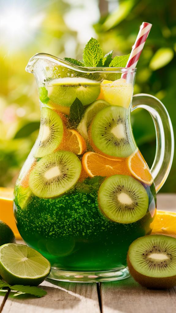 refreshing kiwi citrus beverage