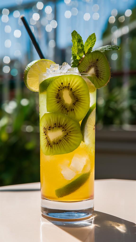 refreshing kiwi lime beverage