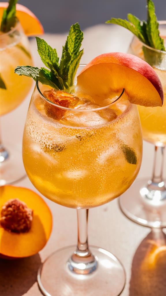 refreshing peachy beverage delight