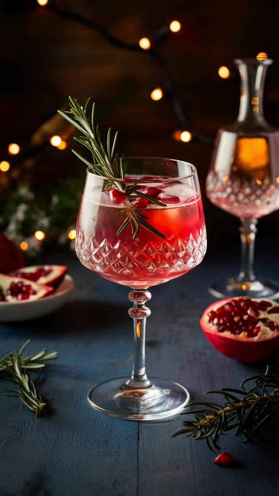 refreshing pomegranate gin cocktail