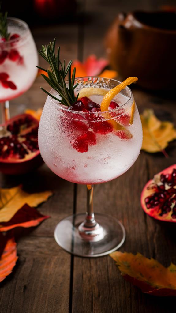 refreshing pomegranate gin cocktail