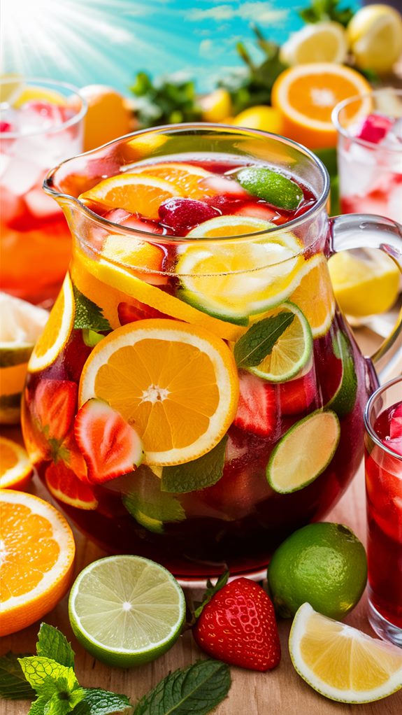 refreshing seasonal fruit beverage