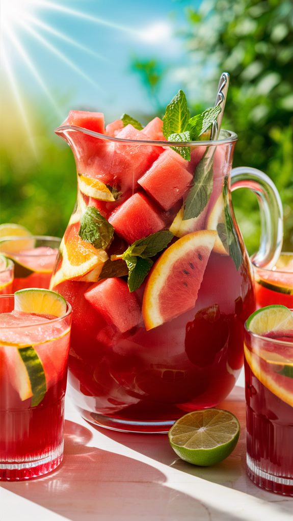 refreshing summer fruit drink