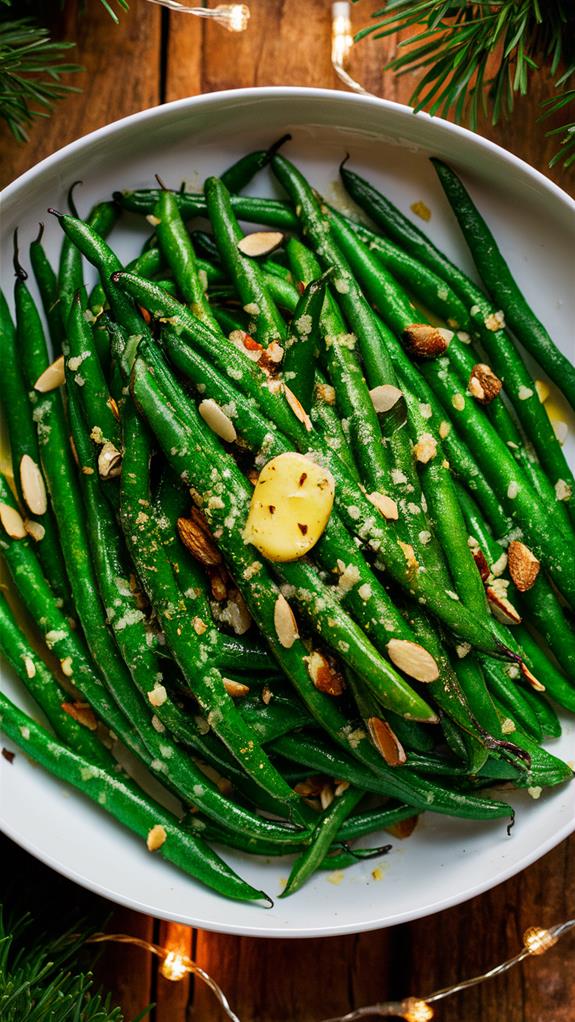 saut ed green beans almonds