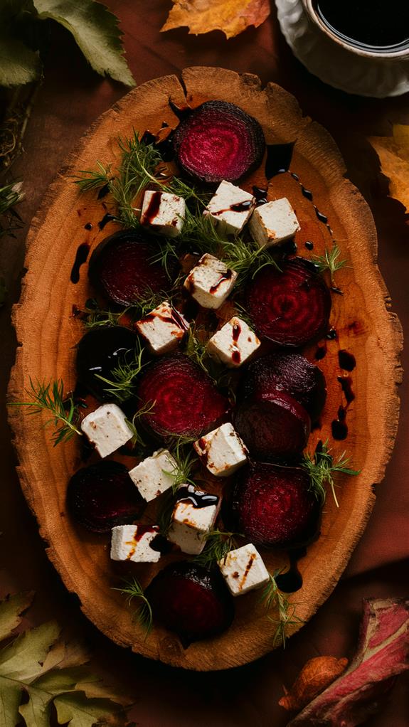 savory beet feta appetizers