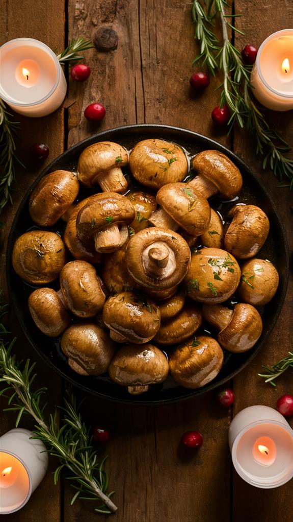 savory garlic butter mushrooms