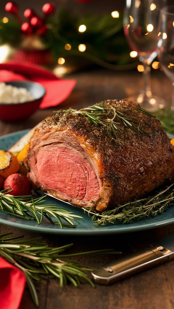 savory herb crusted roast