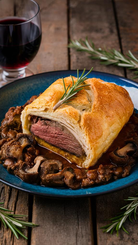 savory pastry wrapped beef dish