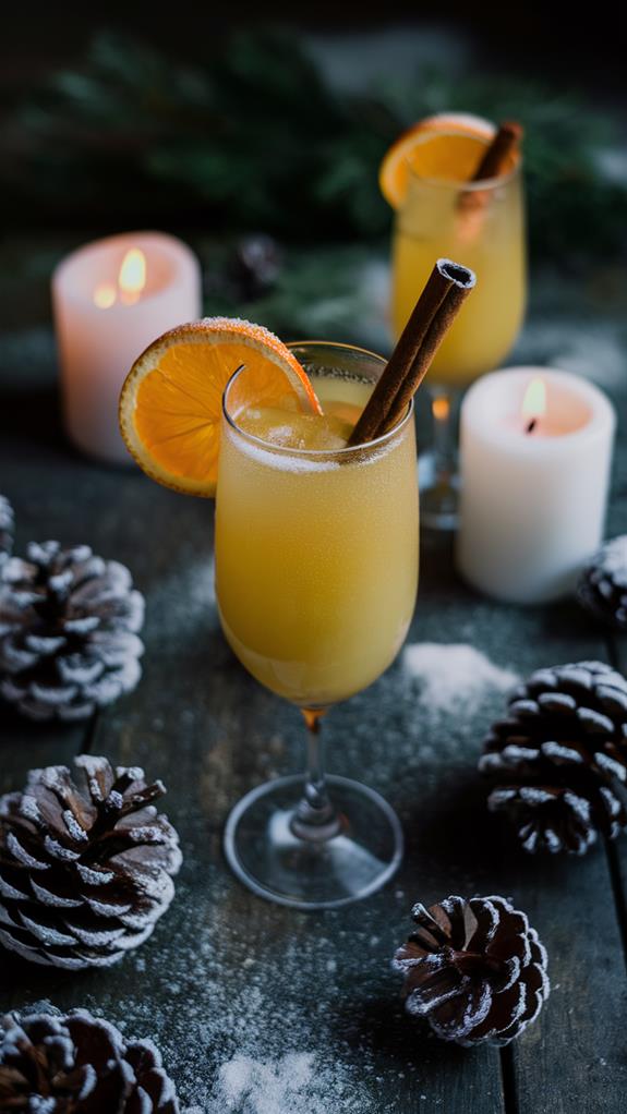 sparkling cider cocktail delight