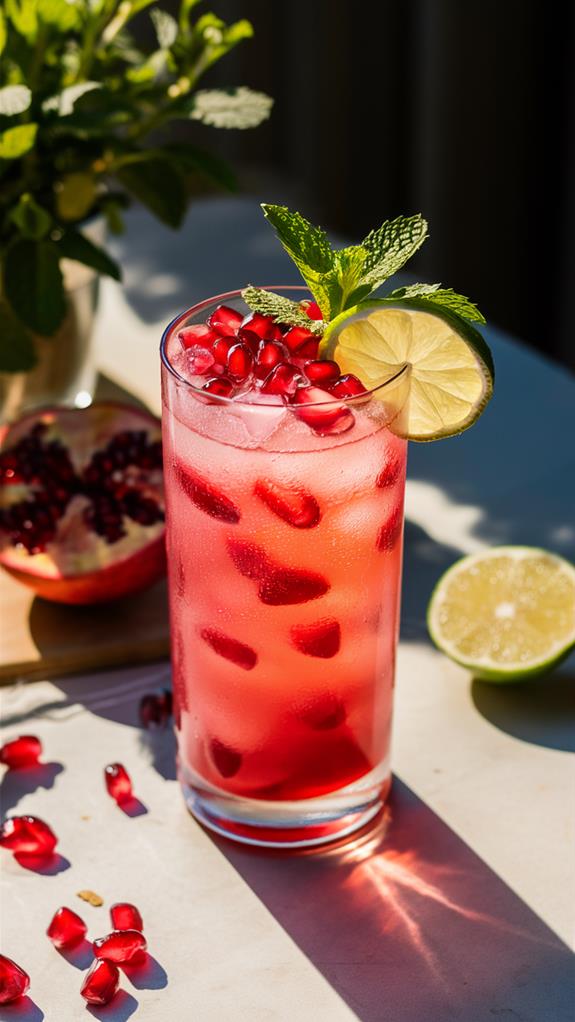 sparkling pomegranate beverage delight