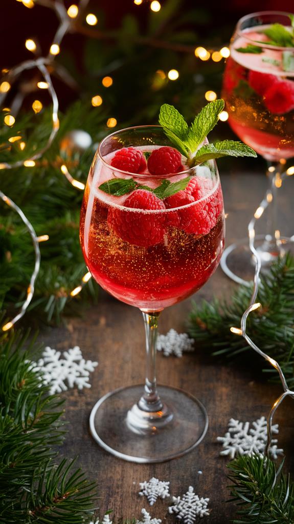 sparkling raspberry cocktail recipe