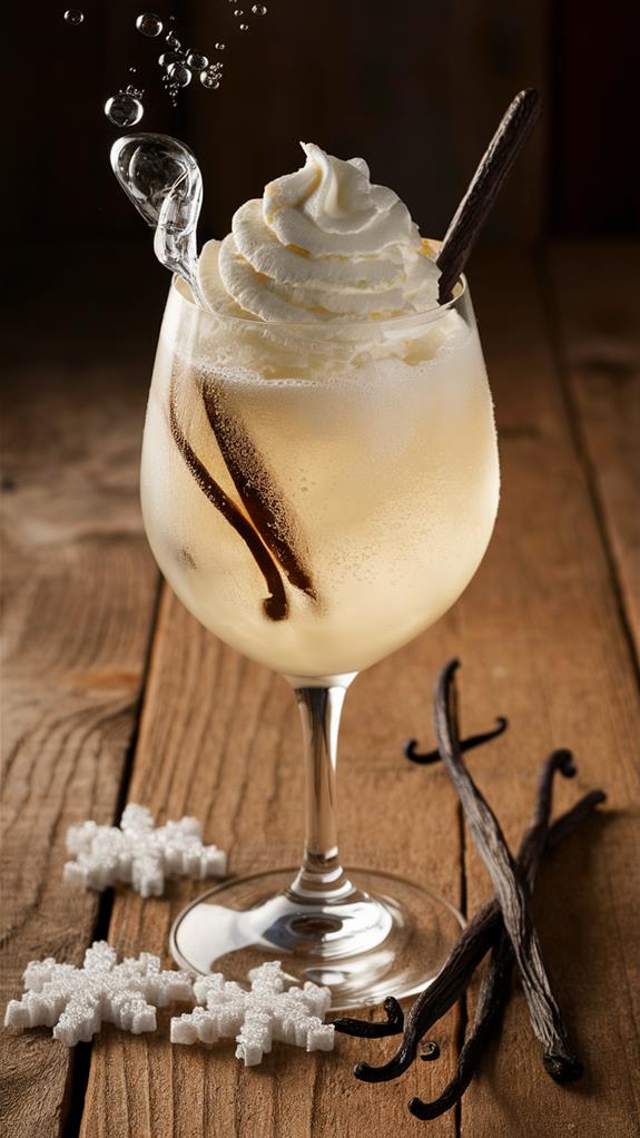 sparkling vanilla bean drink