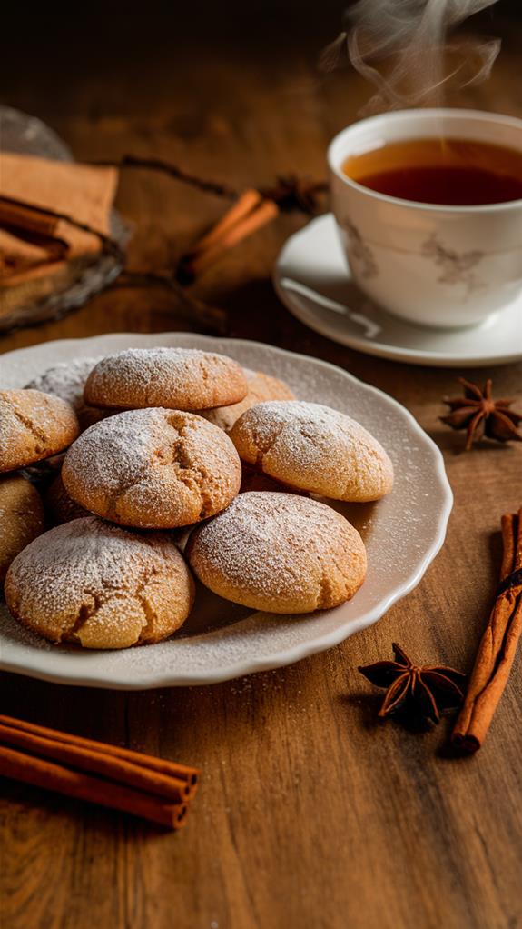 spiced chai flavored cookie treats