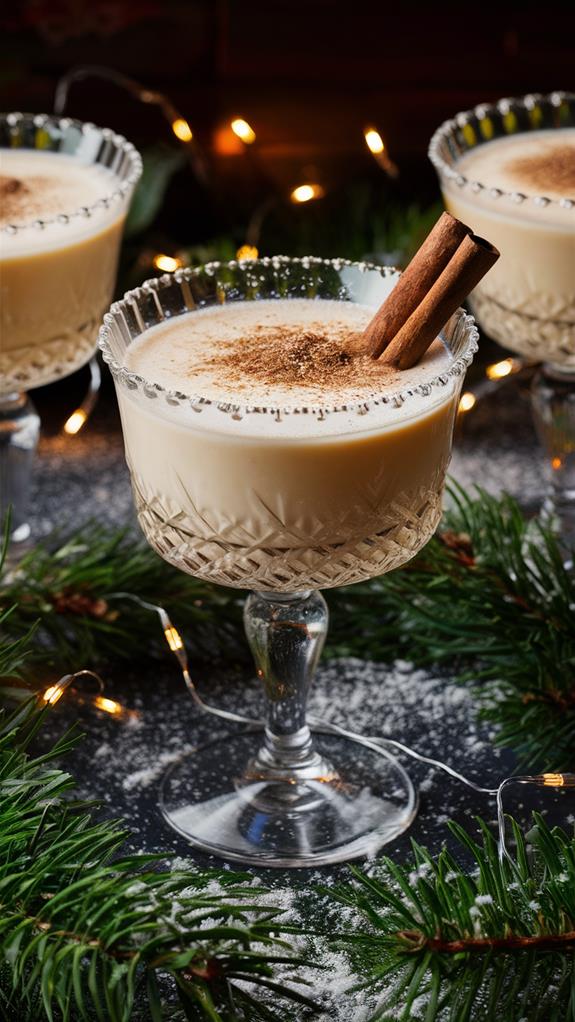 spiced cocktail with nutmeg