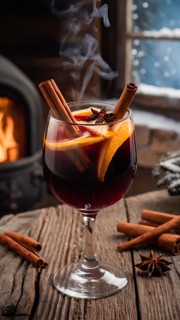 spiced warm red beverage