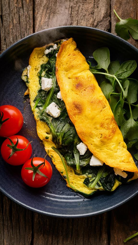 spinach feta breakfast delight