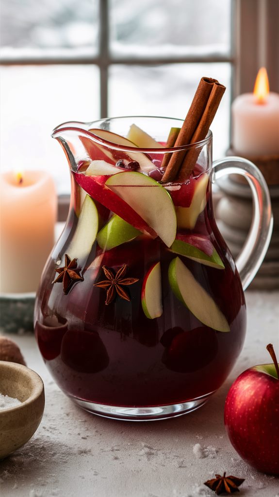 sweet autumn fruit beverage