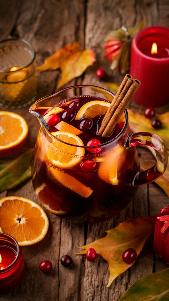 sweet spiced wine cocktail