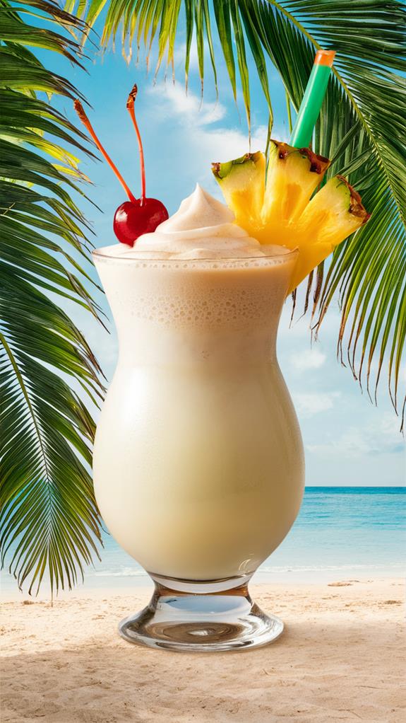 tropical coconut cocktail delight