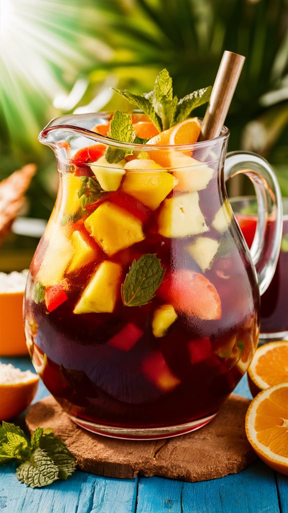 tropical fruit cocktail delight