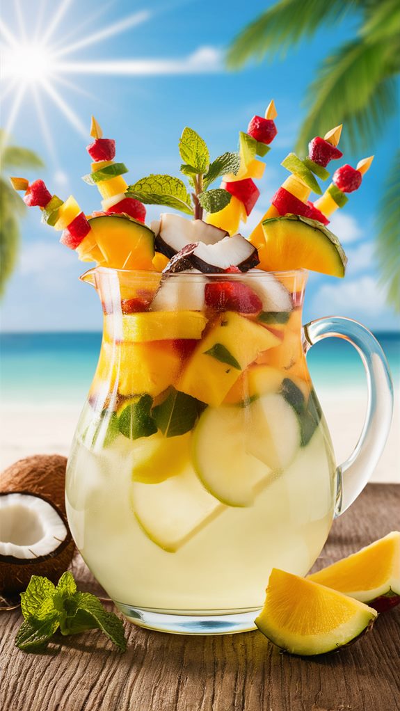 tropical pineapple fruit mix