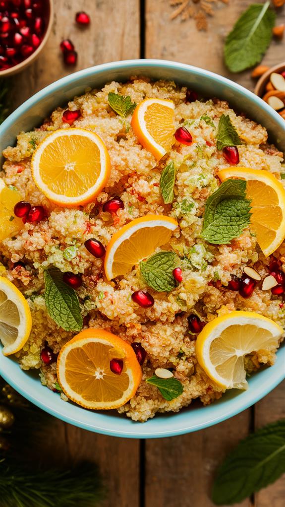 zesty citrus quinoa dish