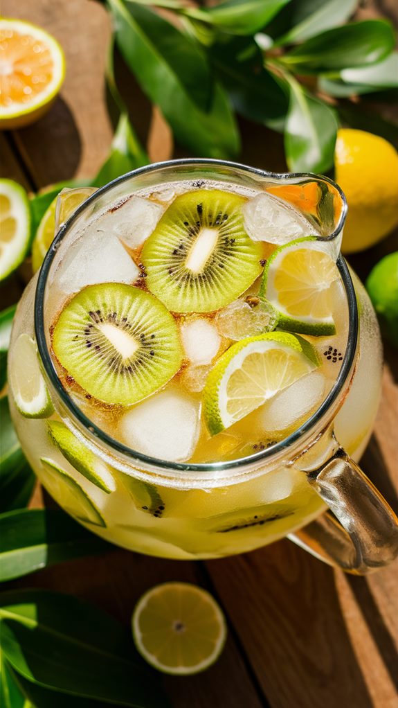 zesty kiwi lime beverage