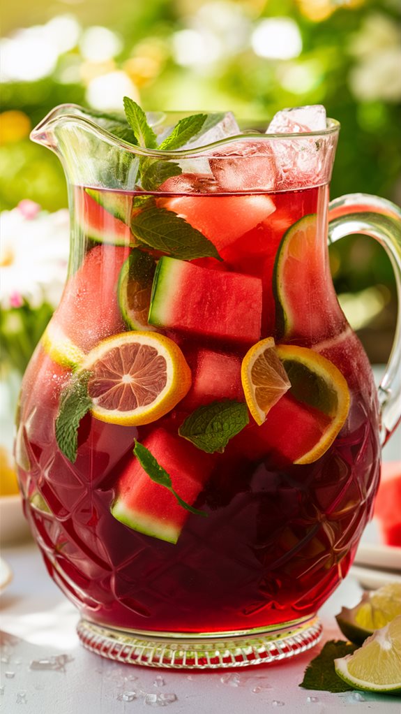 refreshing summer fruit drink