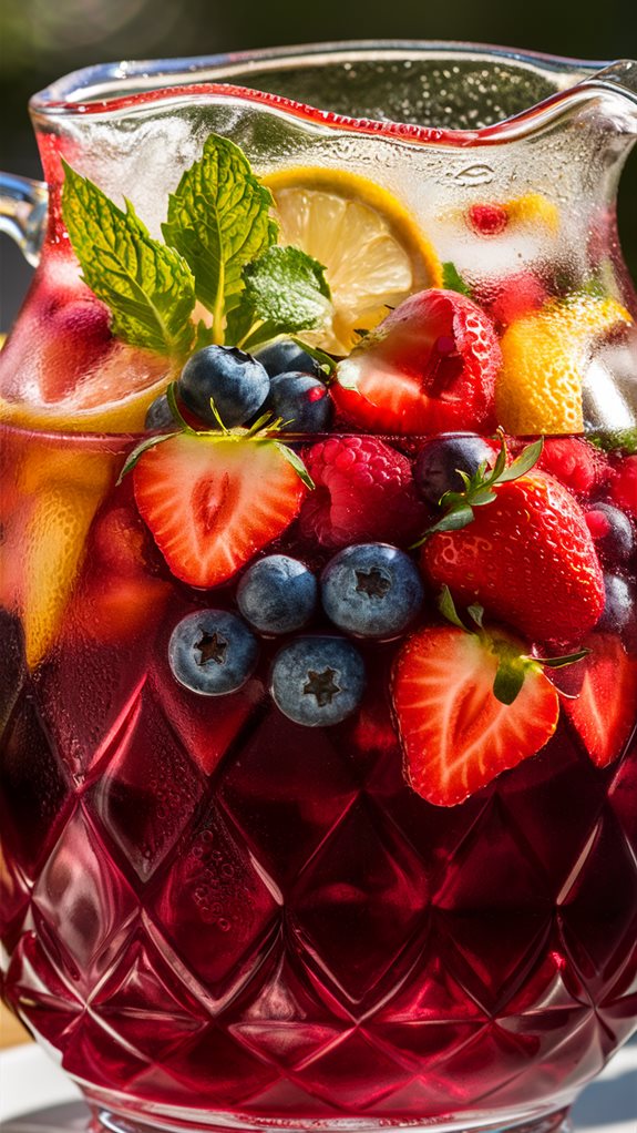 refreshing fruit infused beverage