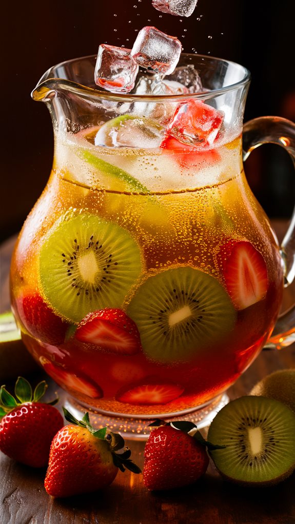 refreshing fruit infused beverage