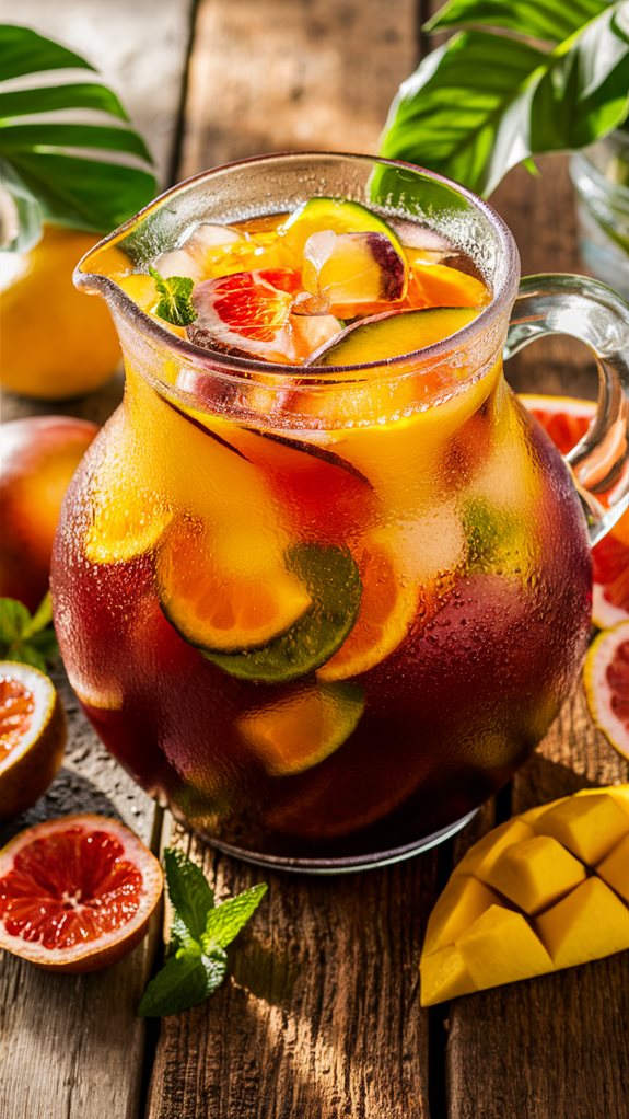 tropical fruit wine blend