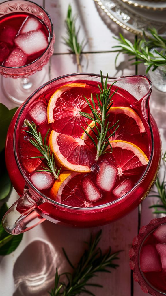 citrusy herbal sangria delight