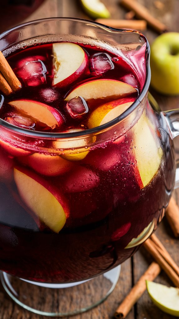 fruit infused wine cocktail