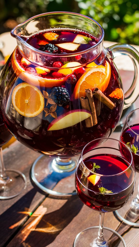 flavored festive wine drink