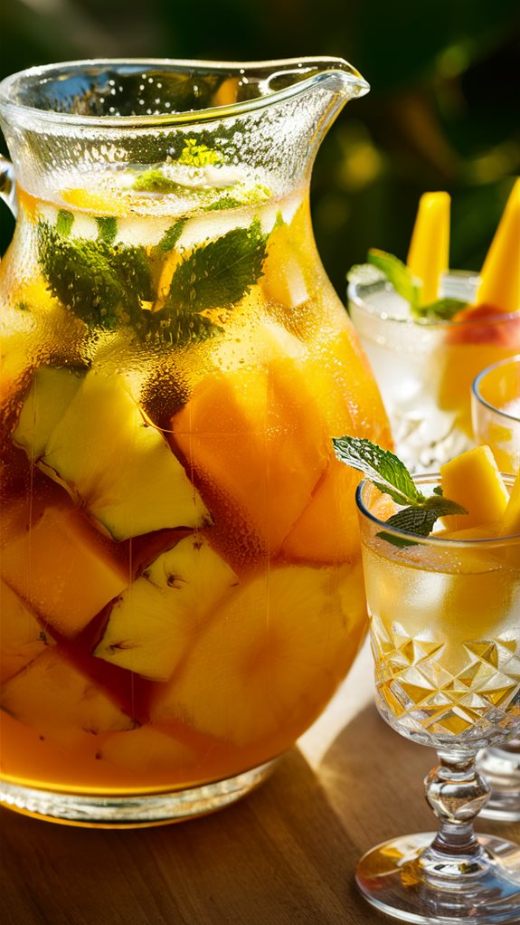 tropical fruit sangria delight