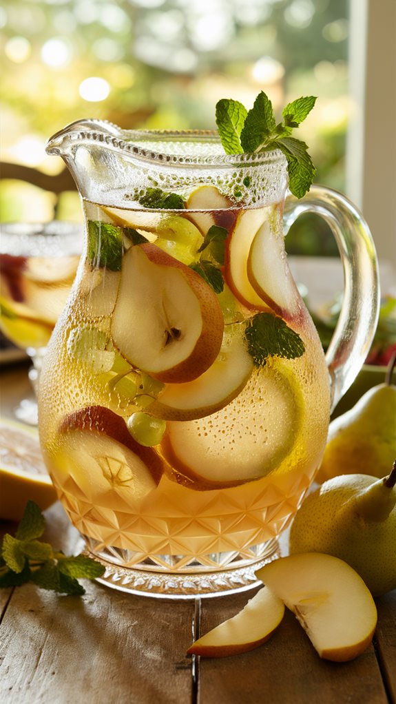 fruity pear ginger sangria