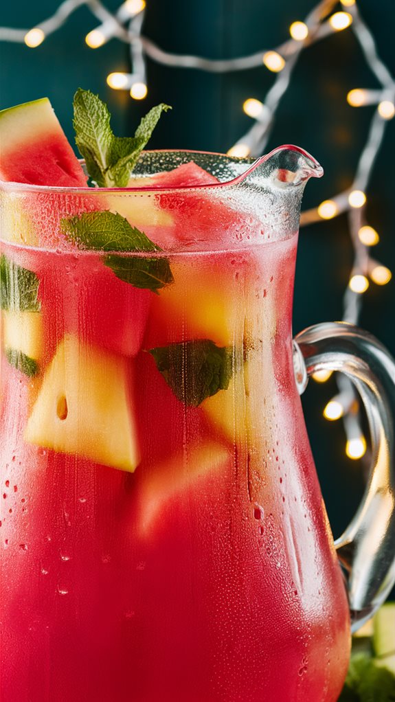 refreshing fruity summer drink