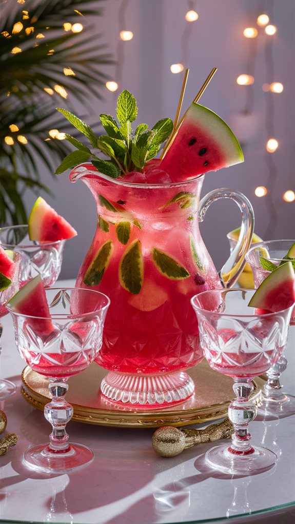 refreshing watermelon apple drink